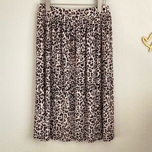 \Zara\ Cheetah Print Midi Skirt